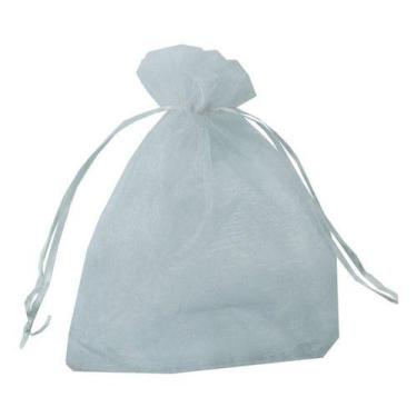 Imagem de 100 Saquinhos de Organza Branco 10 x 15 cm - SJO Artigos Religiosos