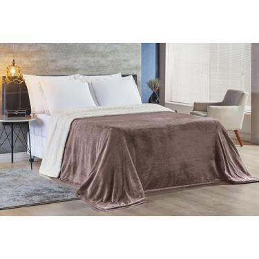 Imagem de Cobertor Alaska Manta Sherpa Dupla Face Queen Várias Cores Verde, Cinz