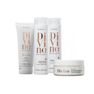 Imagem de Brae Divine Anti Frizz Home Care (4 Produtos) - BRAÉ