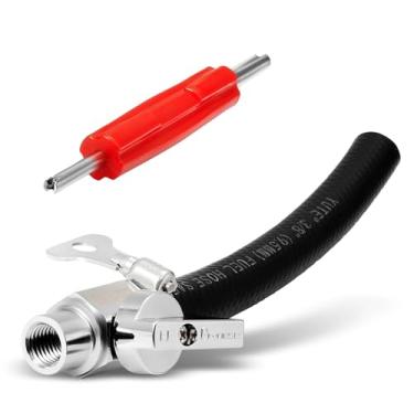 Imagem de LitartPRO Kit de conector adaptador de porta de serviço EVAP para testador de vazamento de máquina de fumaça evap com válvula esférica cromada de latão para controlar a quantidade de entrada de fluxo