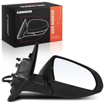 Imagem de A-Premium Espelho retrovisor elétrico do lado do passageiro - compatível com Jeep Compass 2017-2023 - Espelho retrovisor externo preto dobrável manual aquecido com detecção de ponto cego