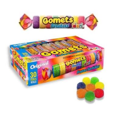 Imagem de 30un Goma Tubo Frutas 32g Jujuba - Dori