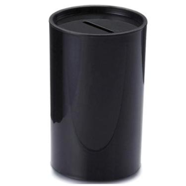 Imagem de Mini Cofrinho de Plástico Preto - 6 Unidades - Massari
