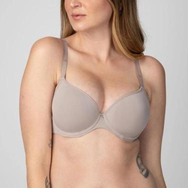 Imagem de Sutiã Lift Levanta Seio Levíssimo Com Bojo e Aro Liz 51381, 46B, Sépia