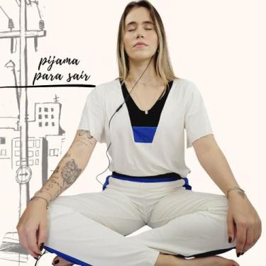 Imagem de Pijama Feminino Homewear Preguistê Multifuncional Ocasional Imponente 