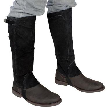 Imagem de Perneira de Camurça Almofadada SV3244 - Preta - Selaria Vertentes, Pre