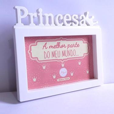 Imagem de Porta Retrato Príncipe Princesa 10x15 Decoração - Principe Lembranças 