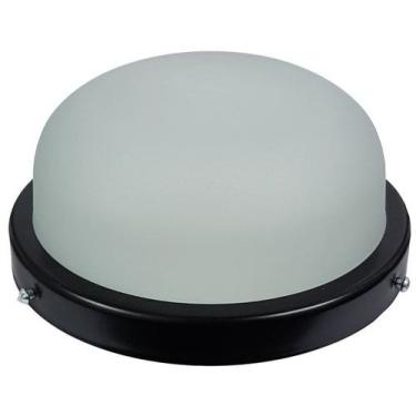 Imagem de Plafon Popular preto Sem grade com vidro Fosco - CM GLASS - CLEIDE O. 