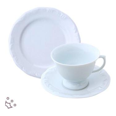 Imagem de Jogo 6 Xícaras Chá E 6 Pratos Sobremesa 18 Peças Schmidt Pomerode 6 Pe