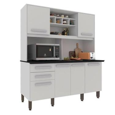 Imagem de Armário Para Cozinha 6Portas 2 Gavetas Luna Plus Móveis Imop