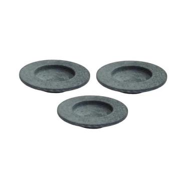 Imagem de Kit 3 Pratos Risoto Massa Chapéu Invertido Pedra Sabão 22Cm - Industri