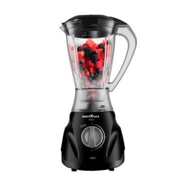 Imagem de Liquidificador Britânia Black  Copo de Plástico, 3 Velocidades + Pulsa