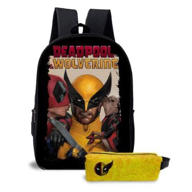 Imagem de Kit Mochila e Estojo Escolar Infantil Unissex Menino e Menina Tema Dea