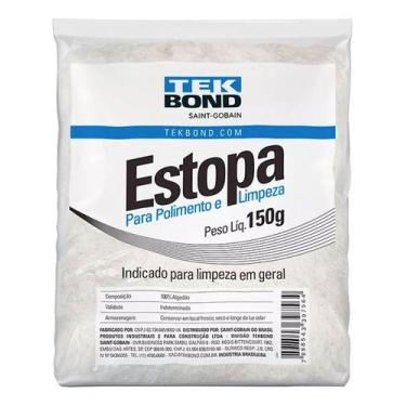 Imagem de Flanela Estopa Branca Algodão Tekbond 25cm Kit C/5 Unidades