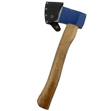 Imagem de Valhalla Gear, Capa de lâmina de machado feita à mão de couro de flor integral - capa protetora, manga de segurança de lâmina de machado pequeno, acampamento, essenciais para lenhador ao ar livre -