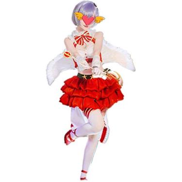 Imagem de Re0 Re Life a Different World from Zero Cosplay Rem Ram Cosplay Fantasia de Natal Fantasia de Halloween, Fantasias, Large