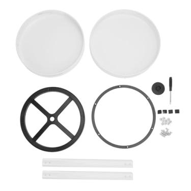 Imagem de Organizador de Cozinha Giratório, Base Redonda de 360 graus, Design de Base Giratória, Rack de Especiarias, Fácil Montagem, Suporte Giratório de Metal para Especiarias, Susan