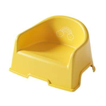 Imagem de DimyFew Banqueta de banheiro resistente multiuso, banco de chuveiro resistente, banqueta de banho para crianças, quarto, cabeceira, banheiro, Amarelo