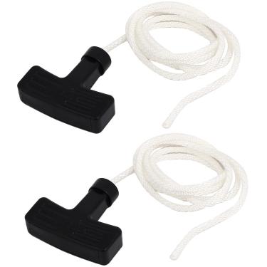 Imagem de Lujchicy Borracha Nylon Recoil Starter Pull Rope Handle Assembly 168/170F Cortador de grama Motor Garden Machine Fit (2/Pack)