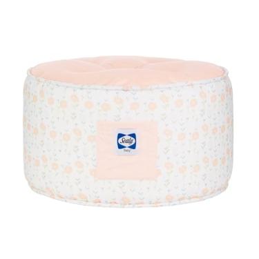 Imagem de SEALY BABY Pufe infantil pufe – assentos confortáveis, leves e elegantes para o seu pequeno (coral e flores)
