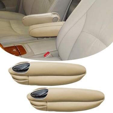 Imagem de SUNBREATH Capa de apoio de braço para assento dianteiro de carro compatível com Lexus RX300 RX330 RX350 2003 2004 2005 2006 2007 2008 2009 capa de descanso de braço para assento dianteiro e lado do