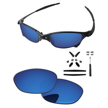 Imagem de PapaViva Lentes de substituição, kits de borracha, chave de fenda e parafusos para óculos de sol Oakley Juliet 55 mm, Água Profunda, Juliet