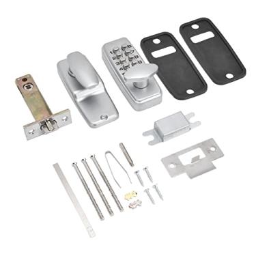 Imagem de Fechadura Com Senha Mecânica Conjunto de Fechadura Codificada Sem Chave Em Liga de Zinco para Escritório Doméstico à Prova D'água à Prova de Fogo