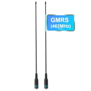 Imagem de TIDRADIO Antena chicote flexível de rádio GMRS TD-771 (pacote com 2, 462-467MHz, 38.5 cm) para rádio BAOFENG GM21, TD-H8, TD-H3 Plus, UV-5G Plus Mini, GM-15 Pro, UV-9G GMRS Walkie Talkie, SMA-Fêmea