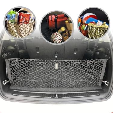 Imagem de Rede de bagageiro de malha estilo envelope para Jeep Grand Cherokee L 7 Lugares 2021 - 2022 - Organizadores de porta-malas e armazenamento - Organizador de porta-malas para Jeep Grand Cherokee 4xe G - Longo