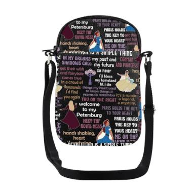 Imagem de JYTAPP Anastasia Broadway Bolsa transversal inspirada em musicais In My Dreams Shadows Call Actress Gift Anastasia Movie Fan Gift, Preto, Small
