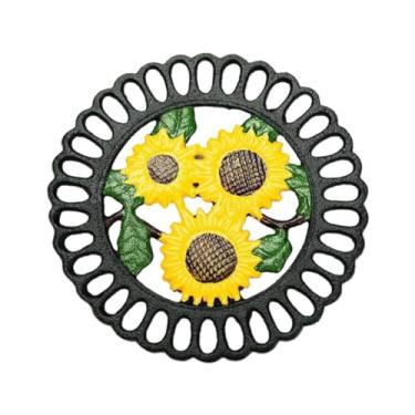 Imagem de IEUDNS Placa quente trivet metal pote quente almofada decorativa esteira resistente ao calor placemat suporte de panela quente almofada de placa quente,