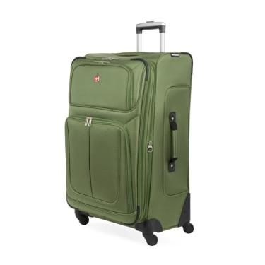 Imagem de SwissGear Bagagem expansível Sion Softside, Evergreen, Checked-Large 29-Inch