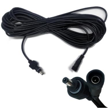 Imagem de HUIZHITENGDA 1pc preto preto 5m plugue duplo plugue led de luz solar Extensão,Single core