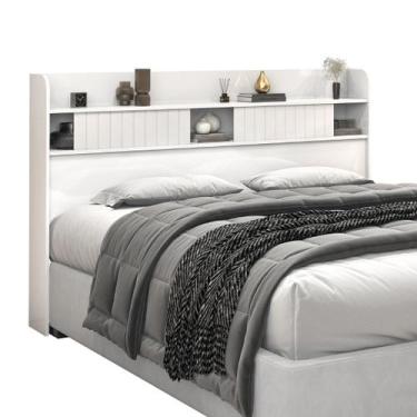 Imagem de Cabeceira Dubai MDF Funcional Portas Correr Tamanhos - Sambare, Casal,