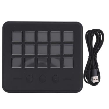 Imagem de Controlador de Fluxo, Controlador de Estúdio Com 15 Botões LCD Personalizáveis ​​para Acionar Ações No Studio, Streamlabs, Twitch, YouTube, Trabalha Com PC, Mac