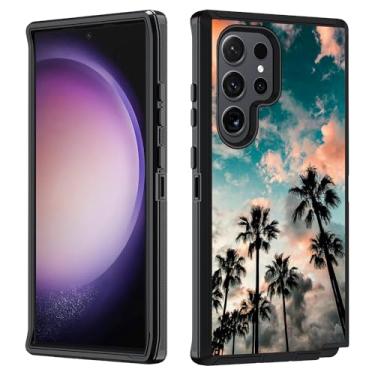 Imagem de FQTBCEARI Capa para Samsung Galaxy S25 Ultra, capa protetora de corpo inteiro à prova de choque de 3 camadas de grau militar para Samsung Galaxy S25 Ultra 5G (6,9 polegadas, 2025), palmeira