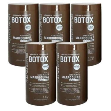 Imagem de combo 5 Botox Plastica dos Fios  Marroquina Alisamento e Redutor de Vo