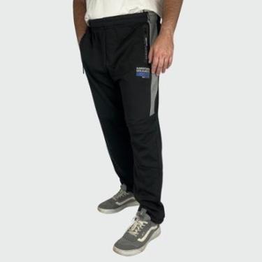 Imagem de Calça HD Moletom Plus Size Preto-Masculino