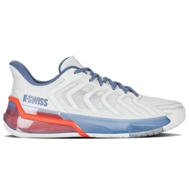 Imagem de K-Swiss Tênis masculino Ultrashot 4, Lucent Branco/Infinito/Scarlet Ibis, 40