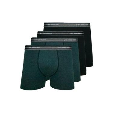 Imagem de Kit com 4 Cuecas Boxer Lupo 523-088, Preto, GG