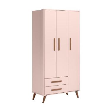 Imagem de Roupeiro Retro Bagnoli Rosa - Mais de Casa