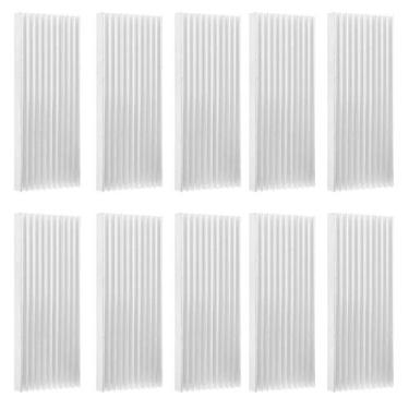 Imagem de Dissipador de Calor de 10pcs, Dissipador de Calor de Alumínio para o Amplificador de Cpu IC do Roteador Prata de PCB, Com Dentes Finos Com Fenda, Tamanho Pequeno, Leve,