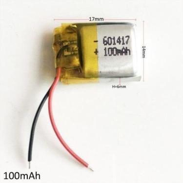 Imagem de Bateria 100 Mah  3,7v  6mm X 14mm X 17mm - bgb
