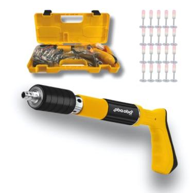 Imagem de Pistola de Fixação Finca Pino 20 Pregos Kit de Proteção e Maleta de Transporte Redução de Ruído