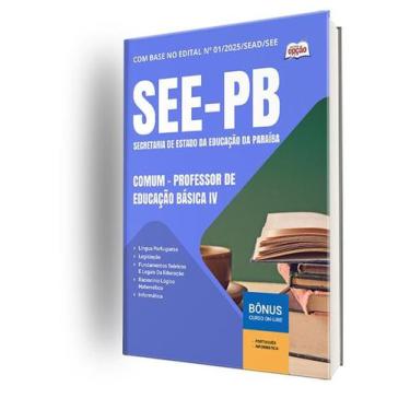 Imagem de Apostila SEE-PB  -Comum - Professor de Educação Básica IV - Apostilas 