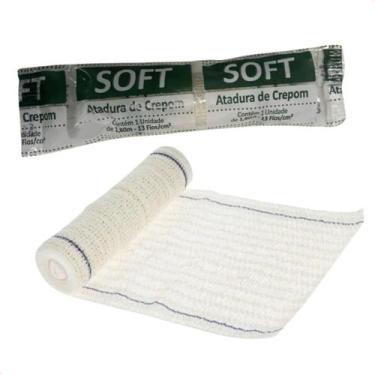 Imagem de Kit com 120 Atadura de Crepom 6cm X1,20m 13 Fios Soft Erimax