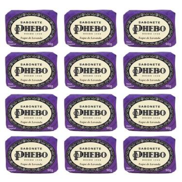 Imagem de Kit Sabonete Phebo Toque De Lavanda 90g Glicerina Vegetal