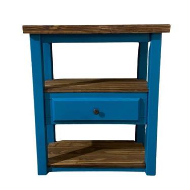 Imagem de Aparador Rústico de Madeira Médio Amazônia - STEAM - CFC, Azul