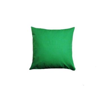 Imagem de Capas Almofadas Tecido Algodão 65x65 Cores Lisas  Nallu Decor, Verde