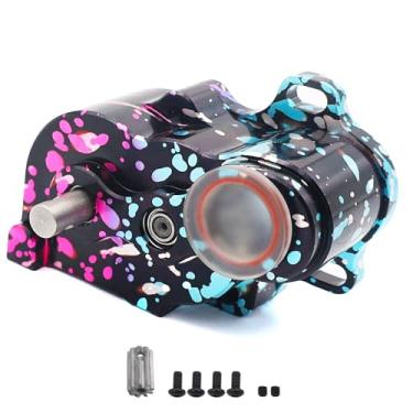 Imagem de HOPLEX Aluminum LCG Center Transmission Gearbox with Steel Gear Upgrades Part for for 1/10 RC Car SCX10 TRX4 RC4WD Capra Axle DIY Chassis(Colorful)